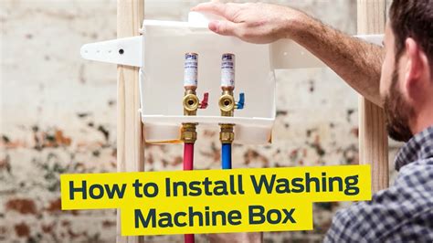 washing machine outlet box installation